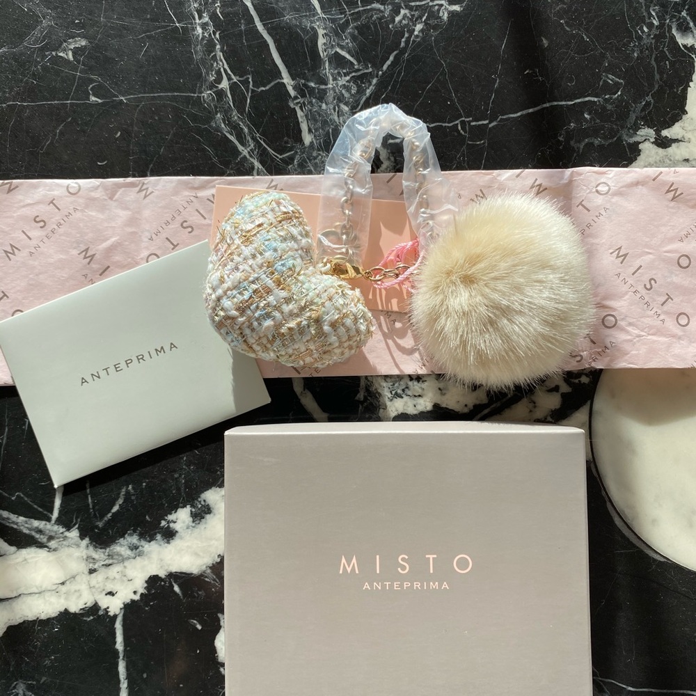 Anteprima Misto Heart & Pom Pom Charm